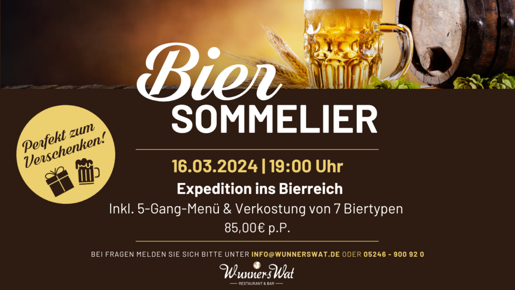 Bier Sommelier Im Hotel WunnersWat In Verl