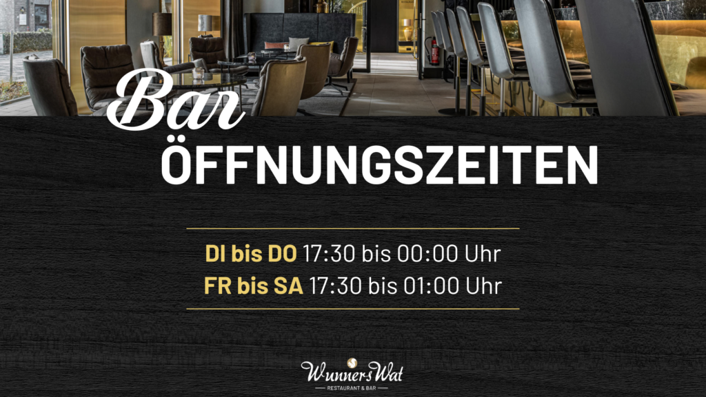 Öffnungszeiten Bar Im Hotel WunnersWat In Verl