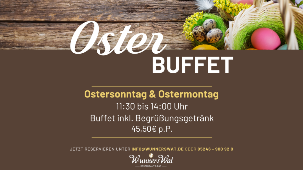 Osterbuffet Im Hotel WunnersWat In Verl