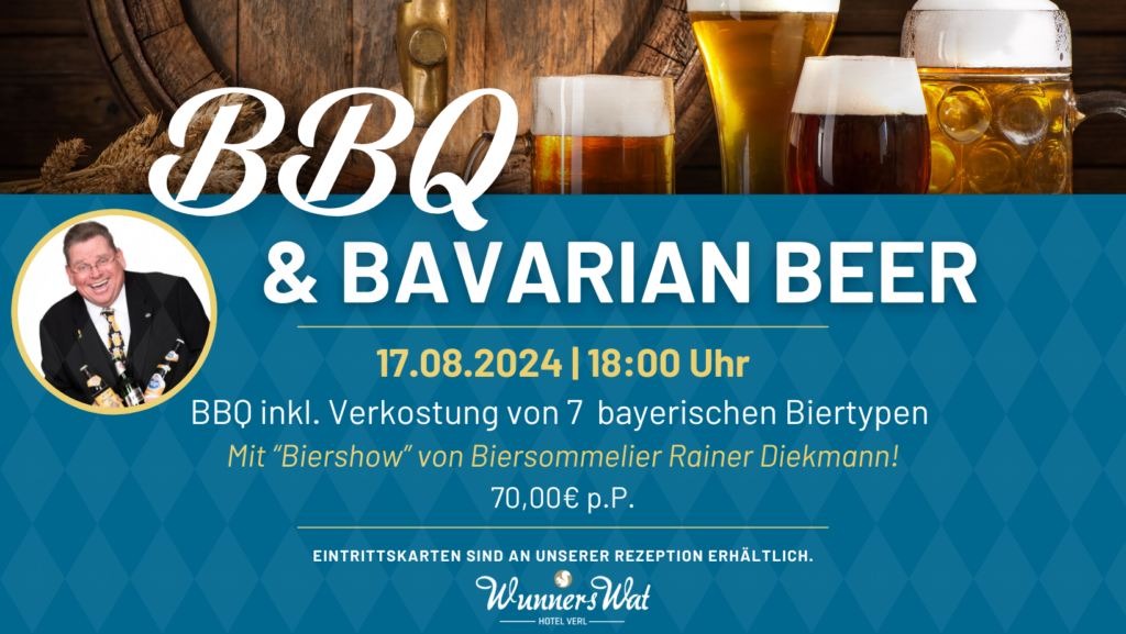 BBQ & BAVARIAN BEER Event im Hotel WunnersWat in Verl